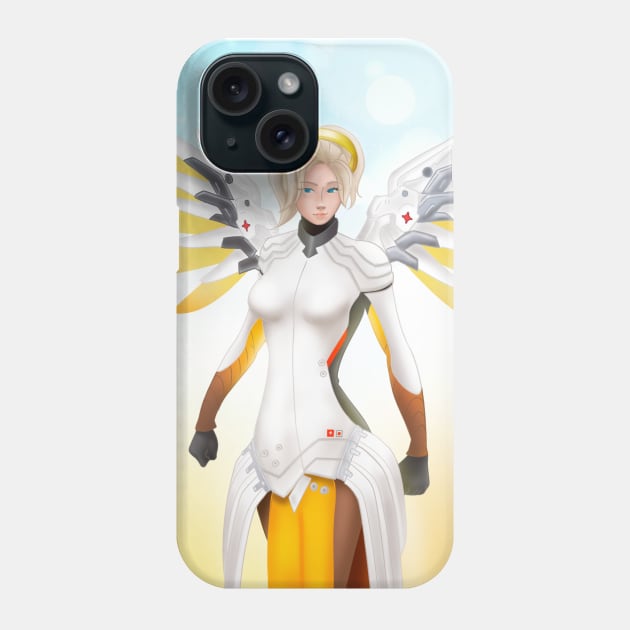 Mercy from Overwatch Phone Case by LeslieC