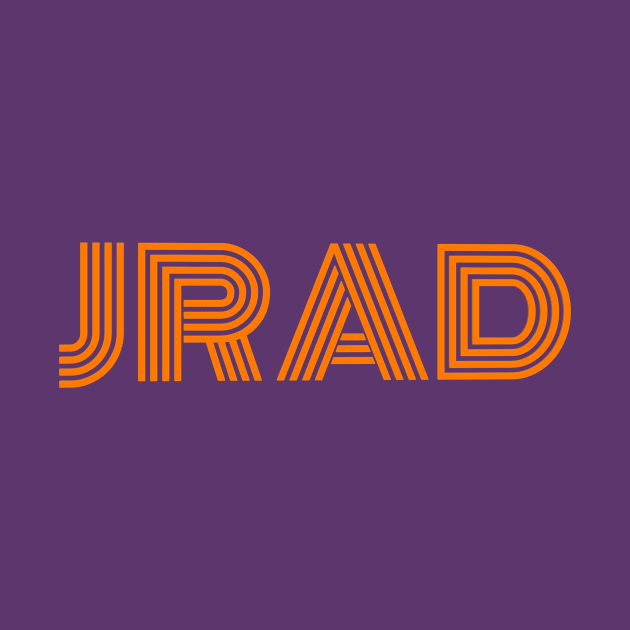 JRAD retro orange font by Trigger413