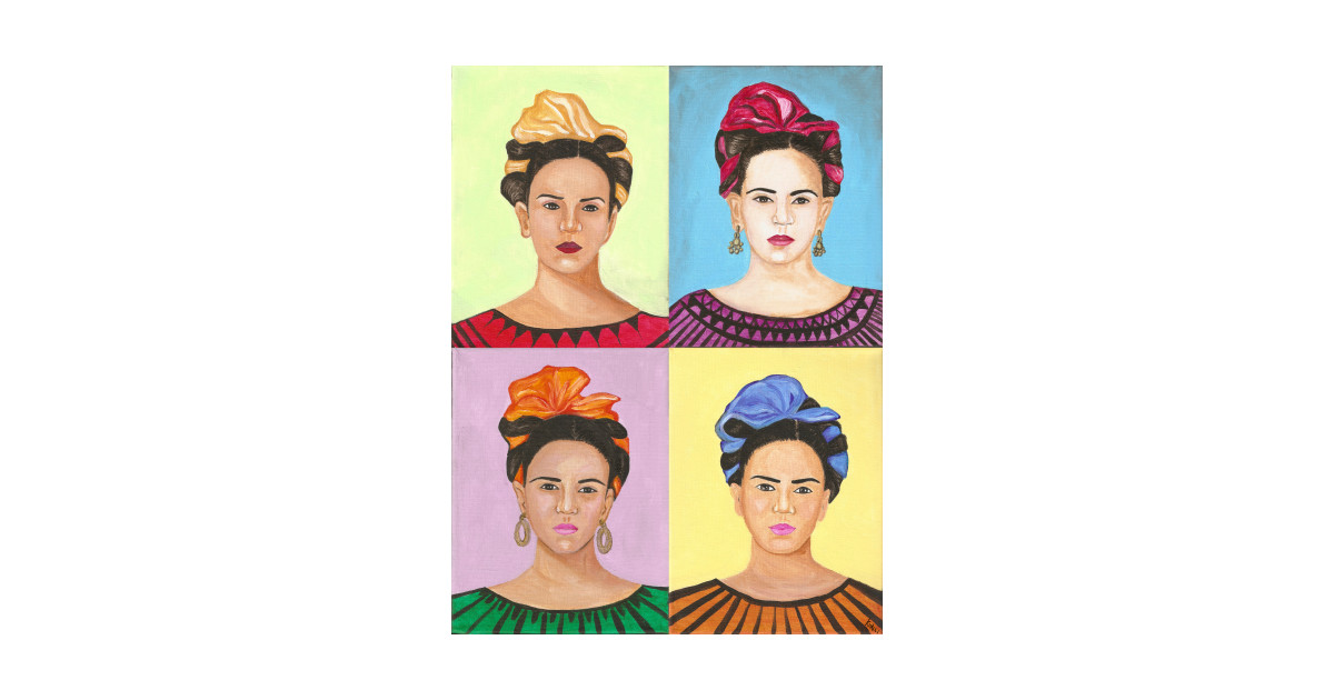 Frida Kahlo Inspired Pop Art Painting Frida Kahlo T Shirt