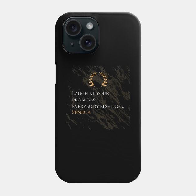 Seneca's Humor: Finding Lightness in Life's Challenges Phone Case by Dose of Philosophy