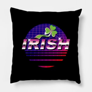 irish retro style Pillow