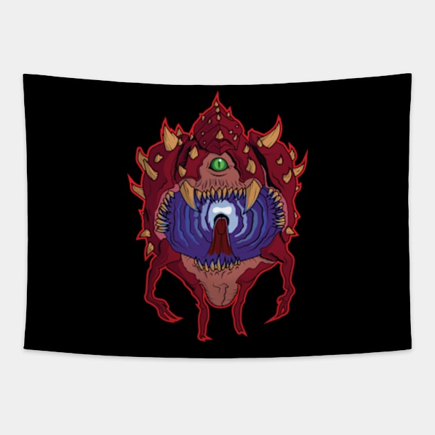 Cacodemon Tapestry by tinman888