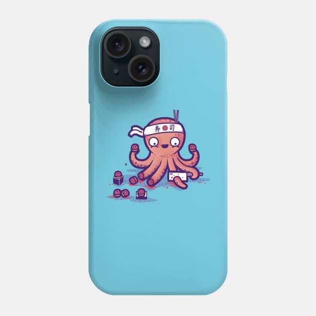 octo sushi Phone Case by Randyotter