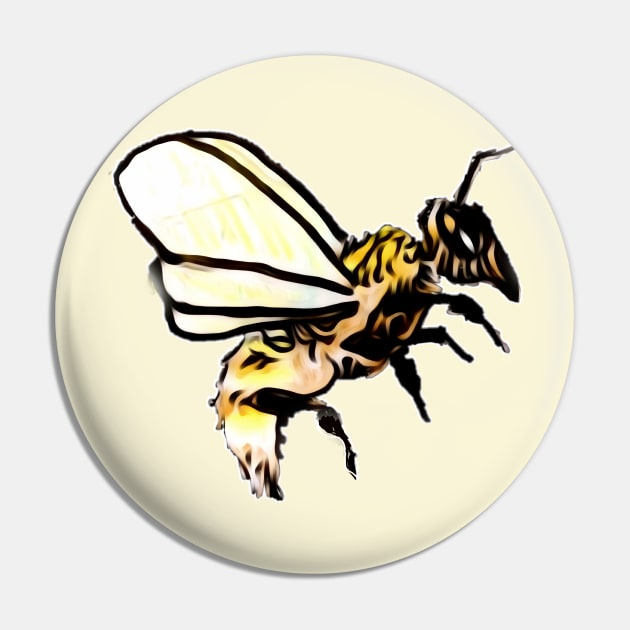 Artistic Bee Pin by Light Girl Design