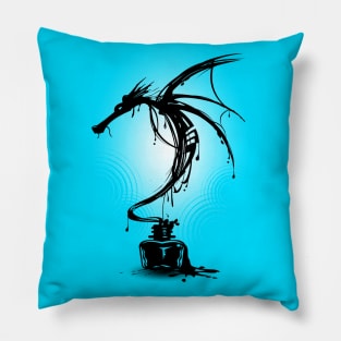 Ink Dragon Pillow