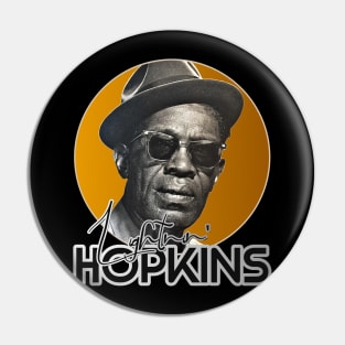 Retro Lightnin Hopkins Gold Tribute Pin