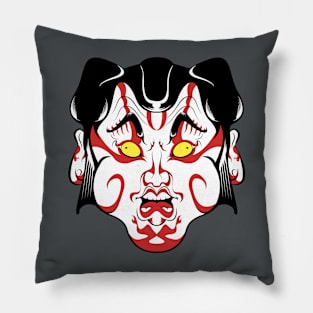 Kabuki Mask Pillow