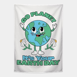 Go Planet It's Your Earth Day Tapestry