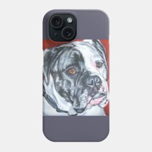 American Bulldog Fine Art Painting Phone Case