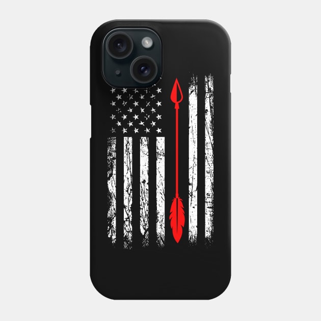 Archery Arrow American Flag Phone Case by ChrifBouglas