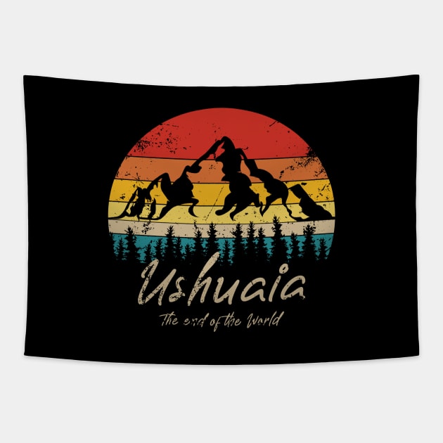 USHUAIA - GRUNGE COLLECTOR DESIGN Tapestry by BACK TO THE 90´S