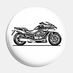 DN 01 Motorcycle Sketch Art Pin