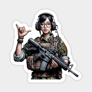 Tactical Girl Magnet