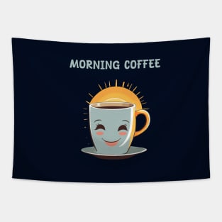 Morning with coffee Tapestry