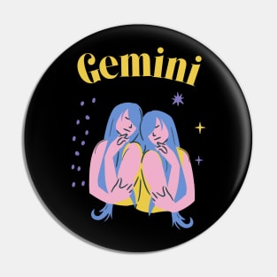 Gemini Zodiac Star Sign Horoscope Astrology Pin