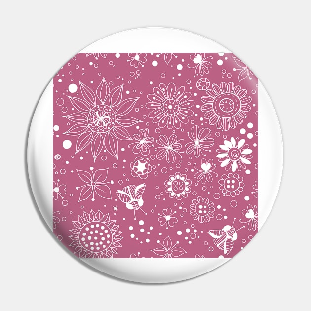 Floral doodles Pin by katerinamk