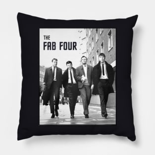 The Fab Four Men Of The Decade 70s 80s Pillow