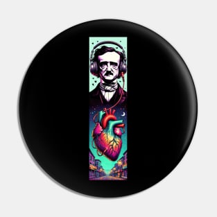 Edgar Allan Poe Tell Tale Heart Art Pin