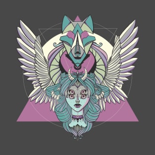 Valkyrie And Wolf T-Shirt