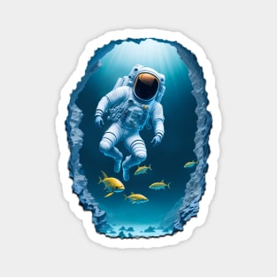 Underwater Astronaut Magnet