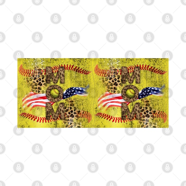 Mom leopard fur softball by 2SUNS