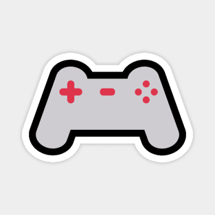 Minimalist Console Controller (Grey and Red) Magnet