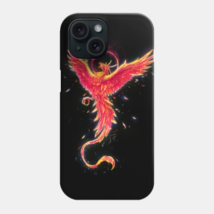 Black Space Phoenix Phone Case