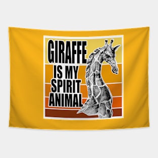 Giraffe Spirit Animal Tapestry