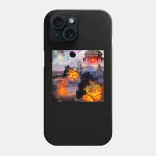 Alien Fire Attack by Aaron Deans Phone Case