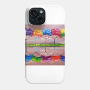 Rainbow trees Phone Case