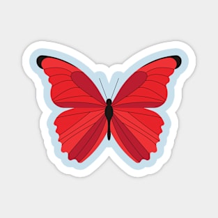 Red Butterfly Magnet