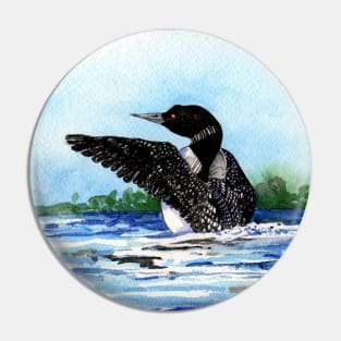 Good Day Loon Pin