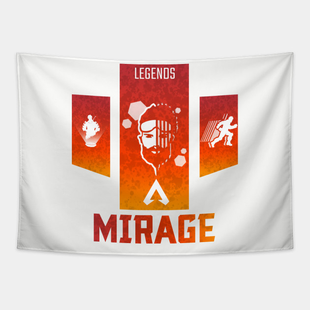 Apex Legend Banner Mirage Apex Legends Tapestry Teepublic