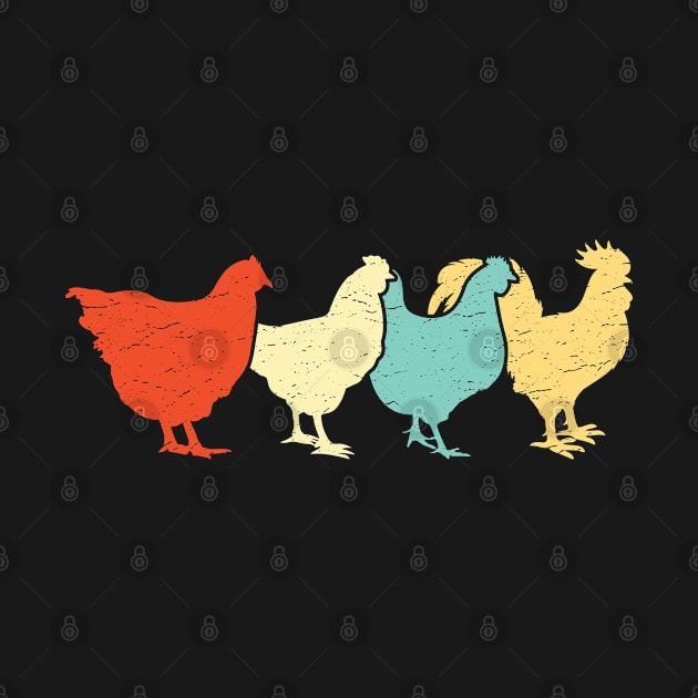 Chicken Retro Vintage Poultry Farmer Women Men Farm Lover by Murder By Text