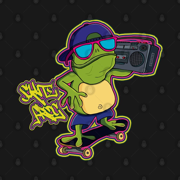 Skate Frog by EyeSack