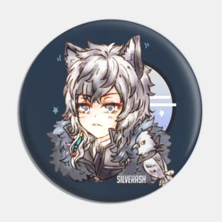 Arknights Chibi Silverash Pin