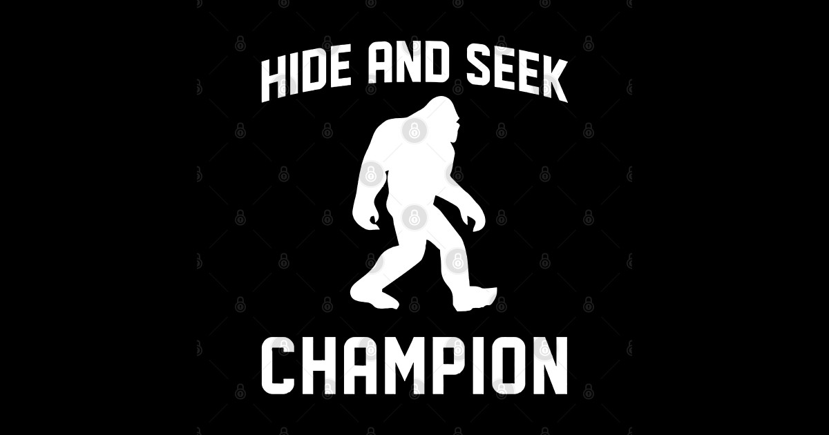 Bigfoot Hide And Seek World Champion Bigfoot Sticker Teepublic 