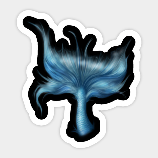 Blue Beauty Mermaid Tail Mermaid Sticker Teepublic