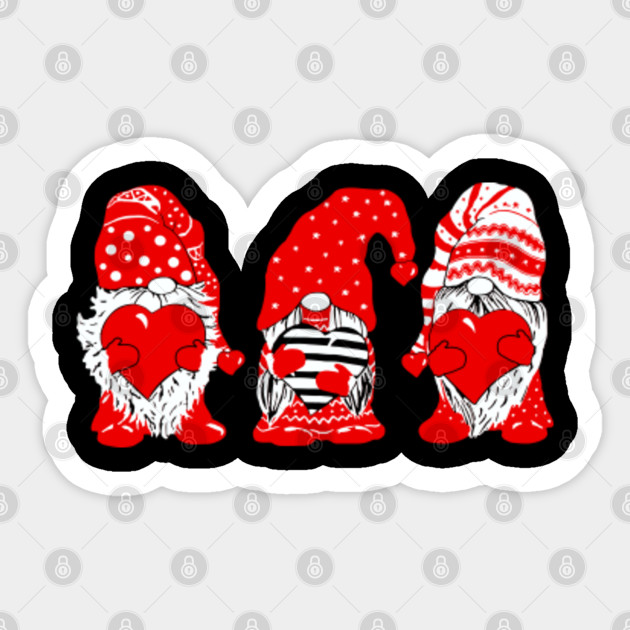 Cute Gnomes Valentines Gift Couple Matching Gnomes Valentines Day Couple Gift Pin Sticker Teepublic