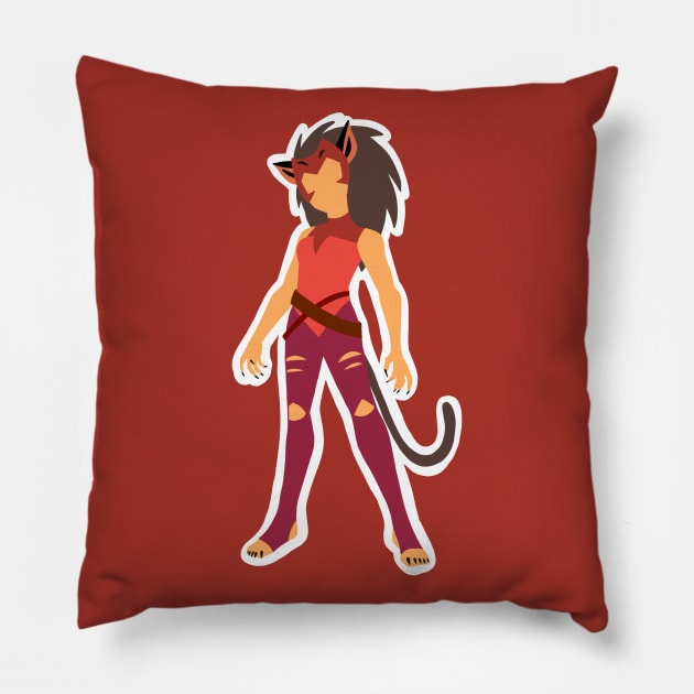 Minimalist Catra Pillow by ayanayokie