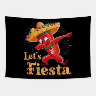 "Fiesta Pepper Dab: Cinco de Mayo Celebration" Tapestry