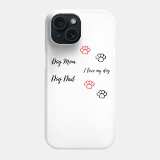 dog lover paws sticker pack design Phone Case