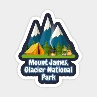 Mount James, Glacier National Park Magnet