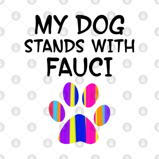 Dogs for Fauci. Don't be a covidiot, idiot. Listen to dr Anthony Fauci. Trust science not morons. Wear your fucking face mask. Protect others. Don't infect. Dog paw print by BlaiseDesign