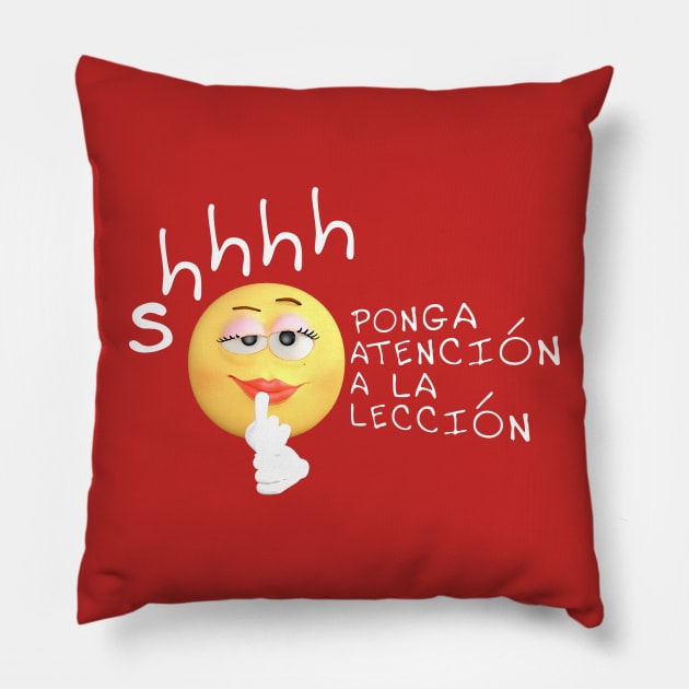 Spanish Teacher Attention Hispanic Culture & Food 110 Pillow by hispanicworld