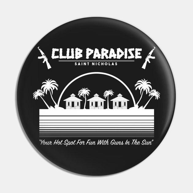 Club Paradise: Saint Nicholas (white) Pin by bryankremkau