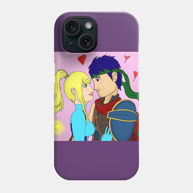 Ike and Zero Suit Samus Ship Phone Case by Ash47