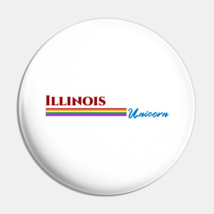 Illinois Unicorn Gift Pin