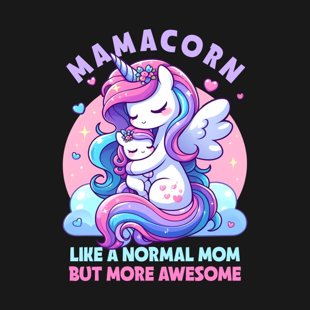 Mamacorn Like A Normal Mom But More Awesome Unicorn Mother's Day by inksplashcreations