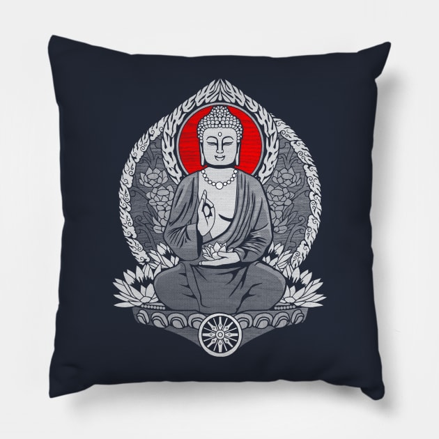 SIDDHARTHA GAUTAMA BUDDHA SUNRISE Pillow by GAz